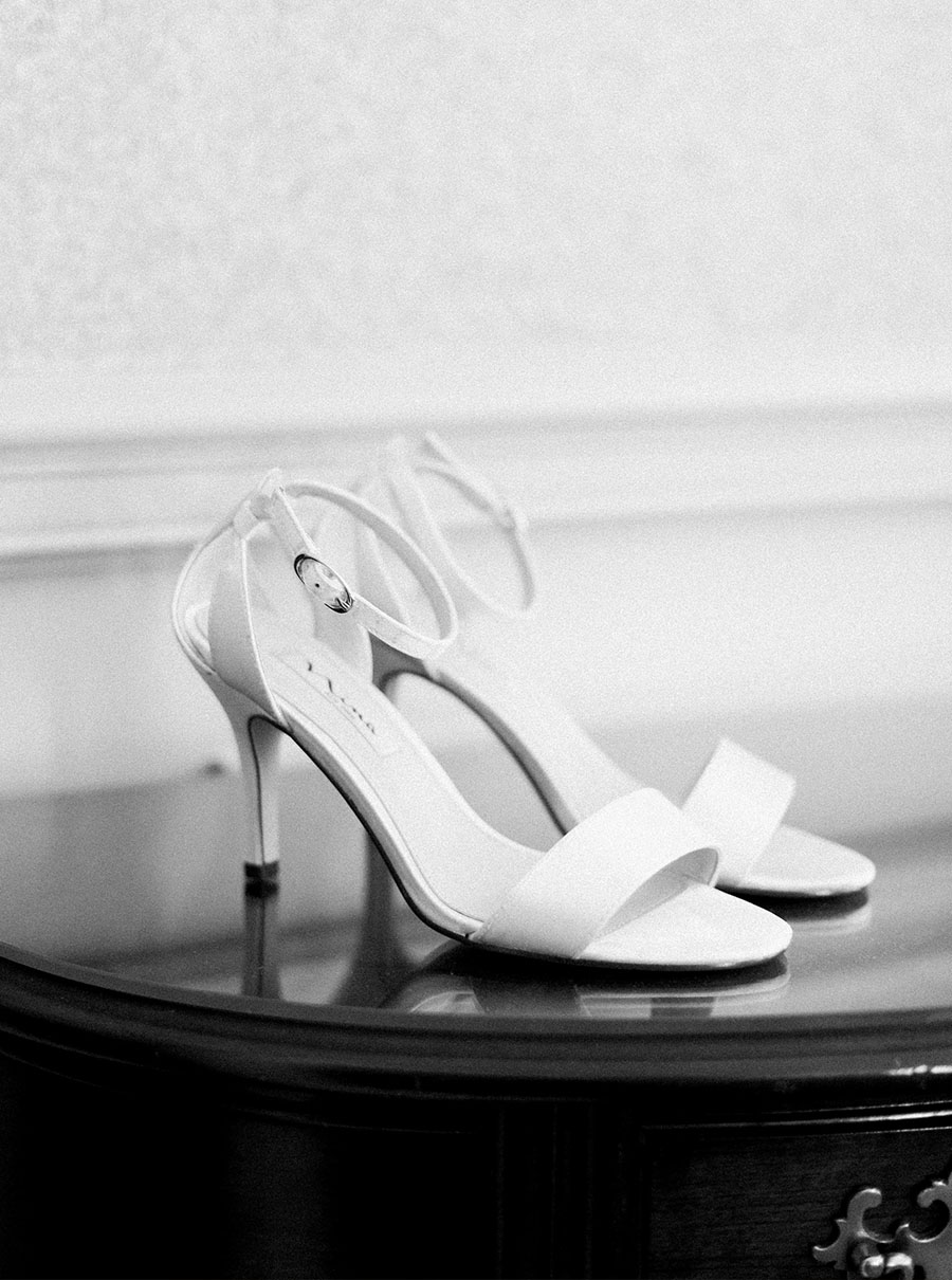bridal shoes for milwaukee athletic club elegant classic wedding, blush bridesmaids and belle fiori flowers, romantic summer wedding, photo by laurelyn savannah photography