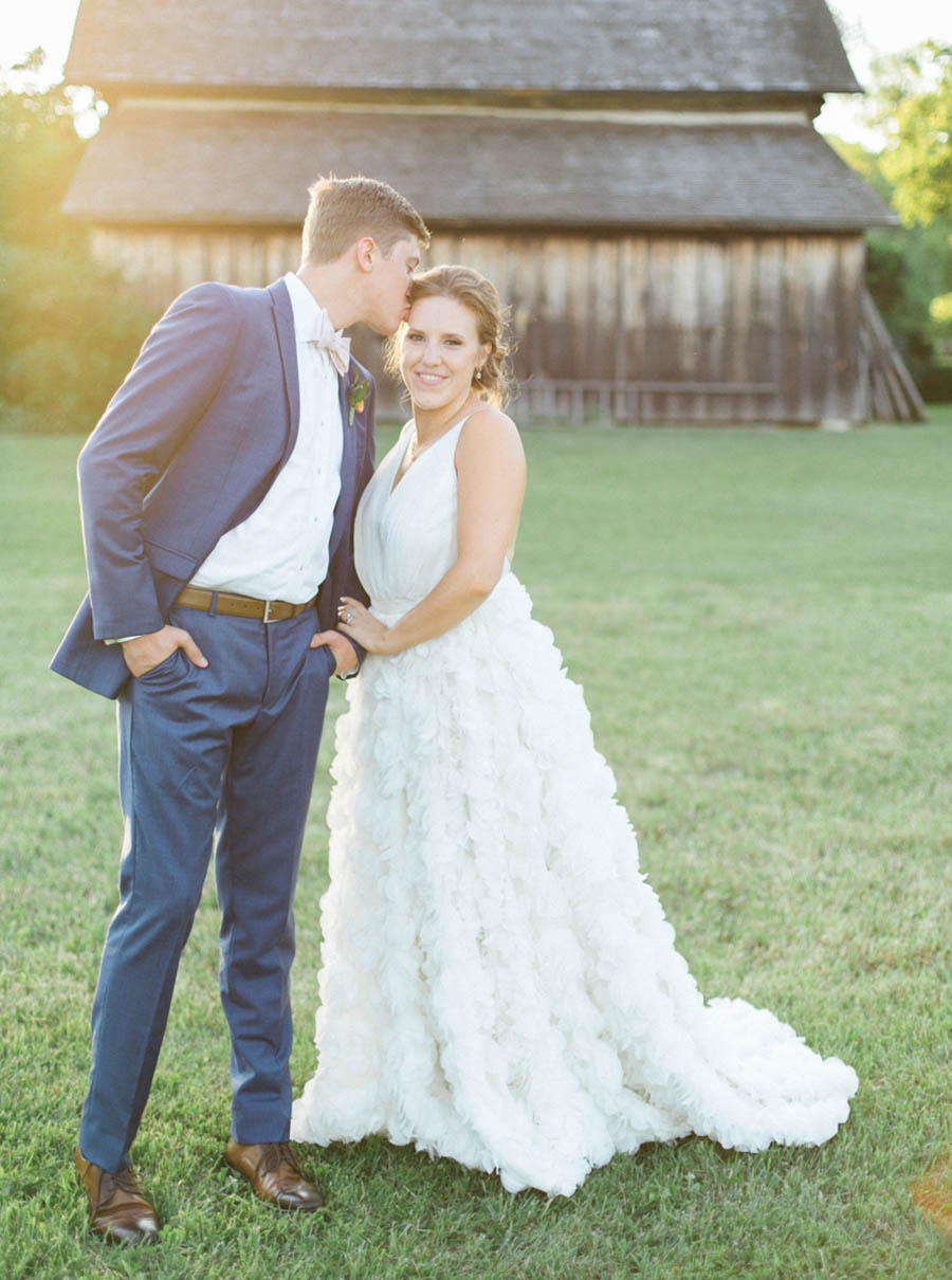 sunset bride and groom portraits at ramhorn farm, outdoor elegant organic and rustic wedding, mauve bridesmaids, evenement planning summer wedding, photo by laurelyn savannah photography 71