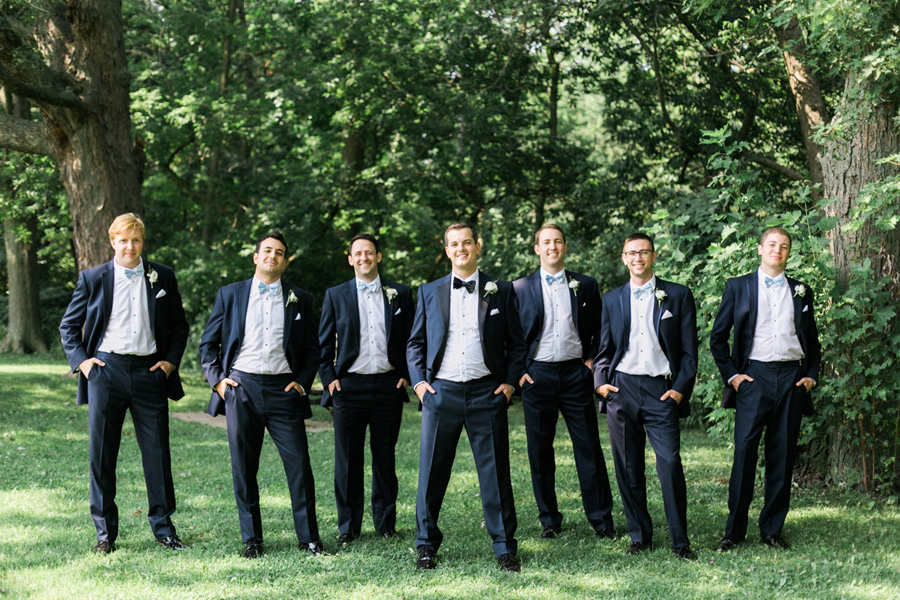 groom and groomsmen, elegant and modern lakefront wedding in downtown Milwaukee, Wisconsin with NYC flair, photo by Laurelyn Savannah Photography
