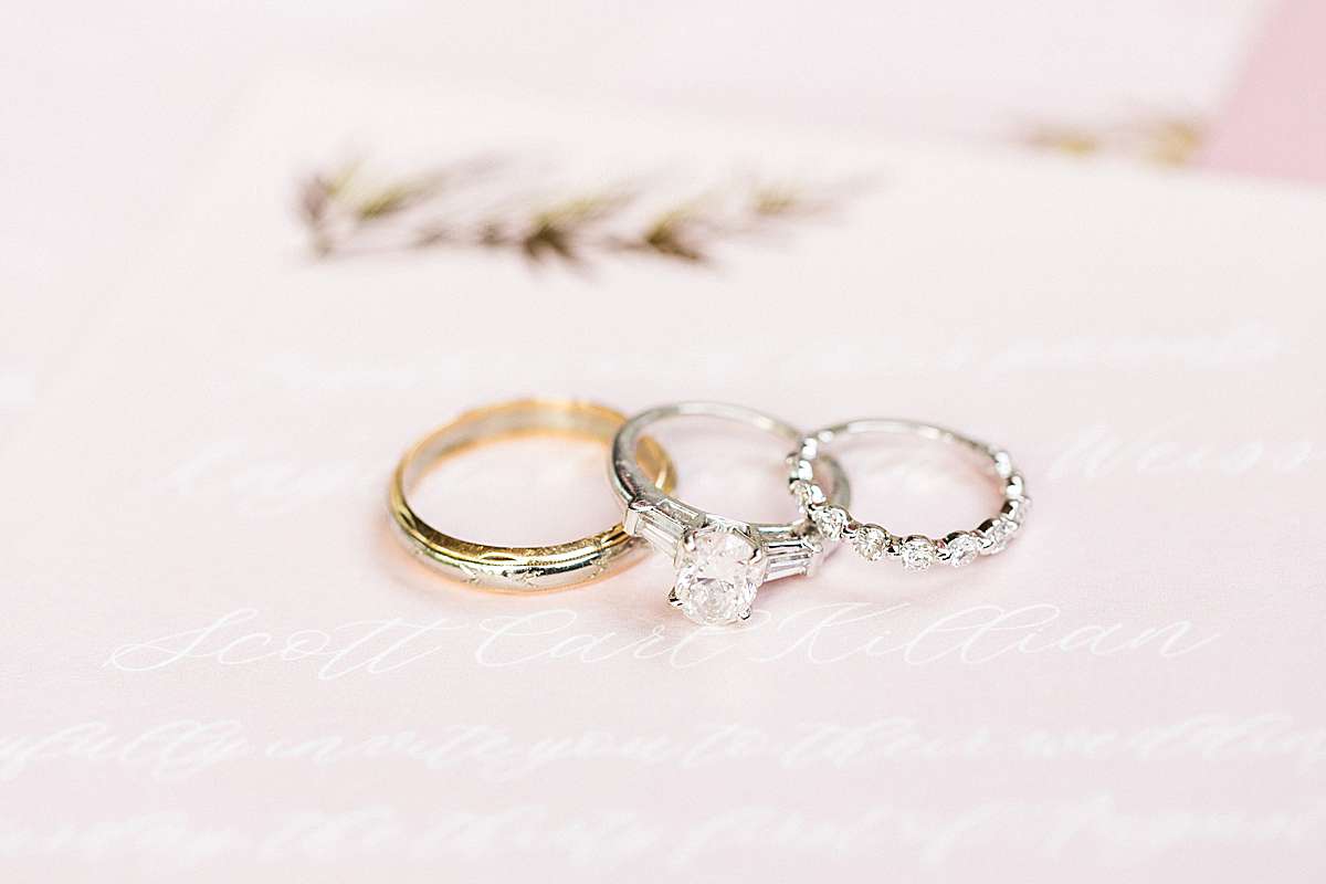 wedding rings, romantic wisconsin wedding at sentry world stevens point, photo by laurelyn savannah photography