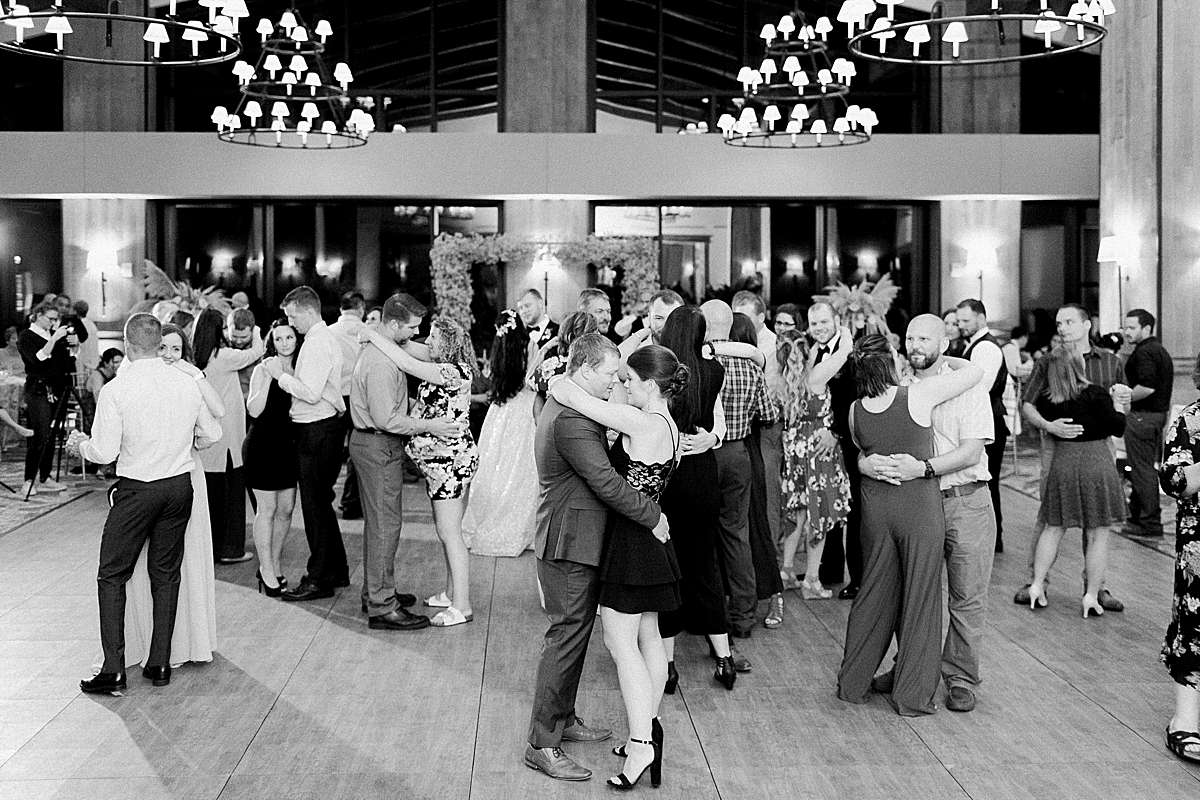 reception dance, romantic wisconsin wedding at sentry world stevens point, photo by laurelyn savannah photography