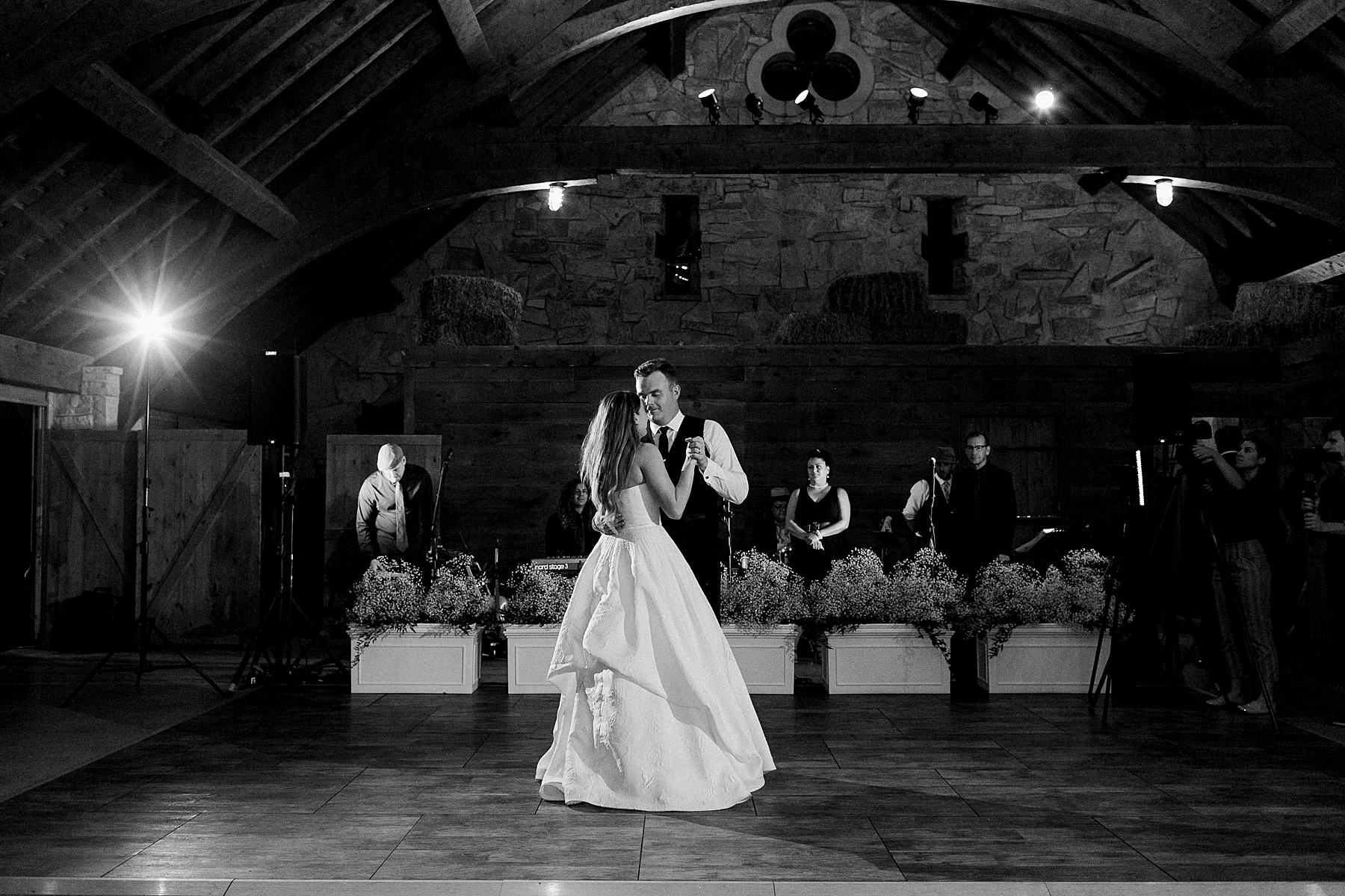 first dance at irish barn at whistling straits in kohler wisconsin