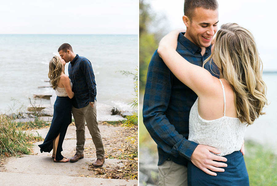 milwaukee lakefront park engagement photos, best milwaukee and madison wisconsin wedding and engagment photographer review, engagement session on the lakefront 4