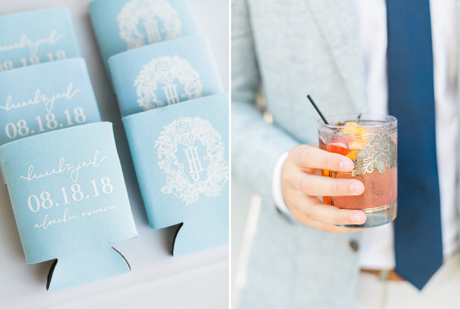 cocktail hour at Discovery World new pavilion, elegant and modern lakefront wedding in downtown Milwaukee, Wisconsin with NYC flair, photo by Laurelyn Savannah Photography