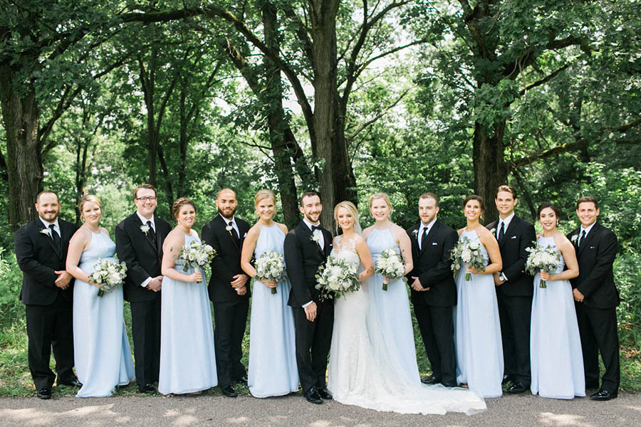 Classic, Romantic Madison, WI Wedding with Light Blue and Gold details