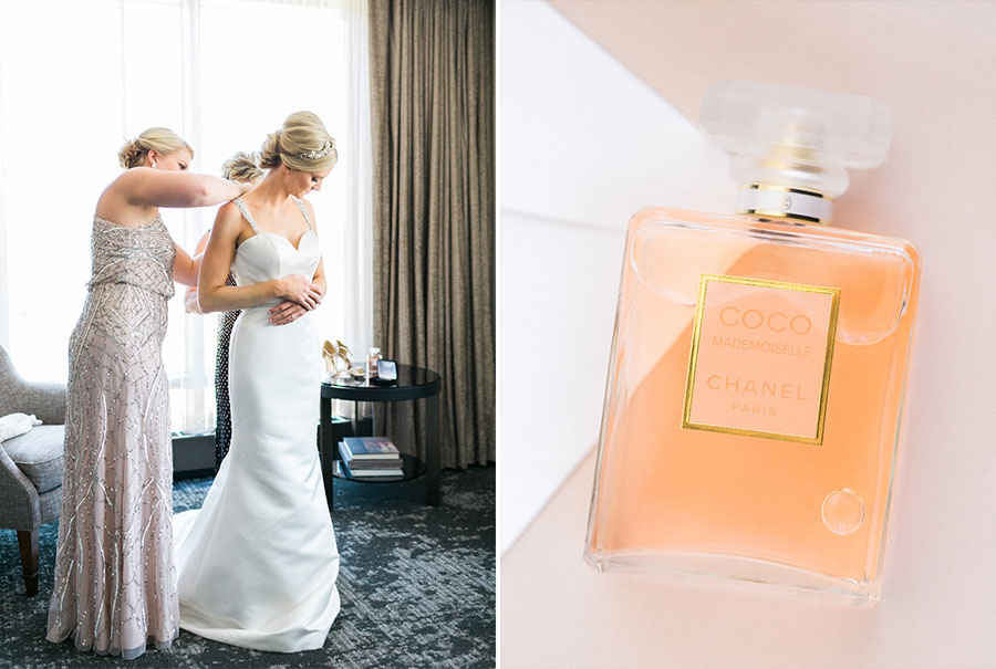 10 items you need in your bridal suite, getting ready and wedding advice for brides planning a modern and elegant wedding day. photo by Laurelyn Savannah Photography