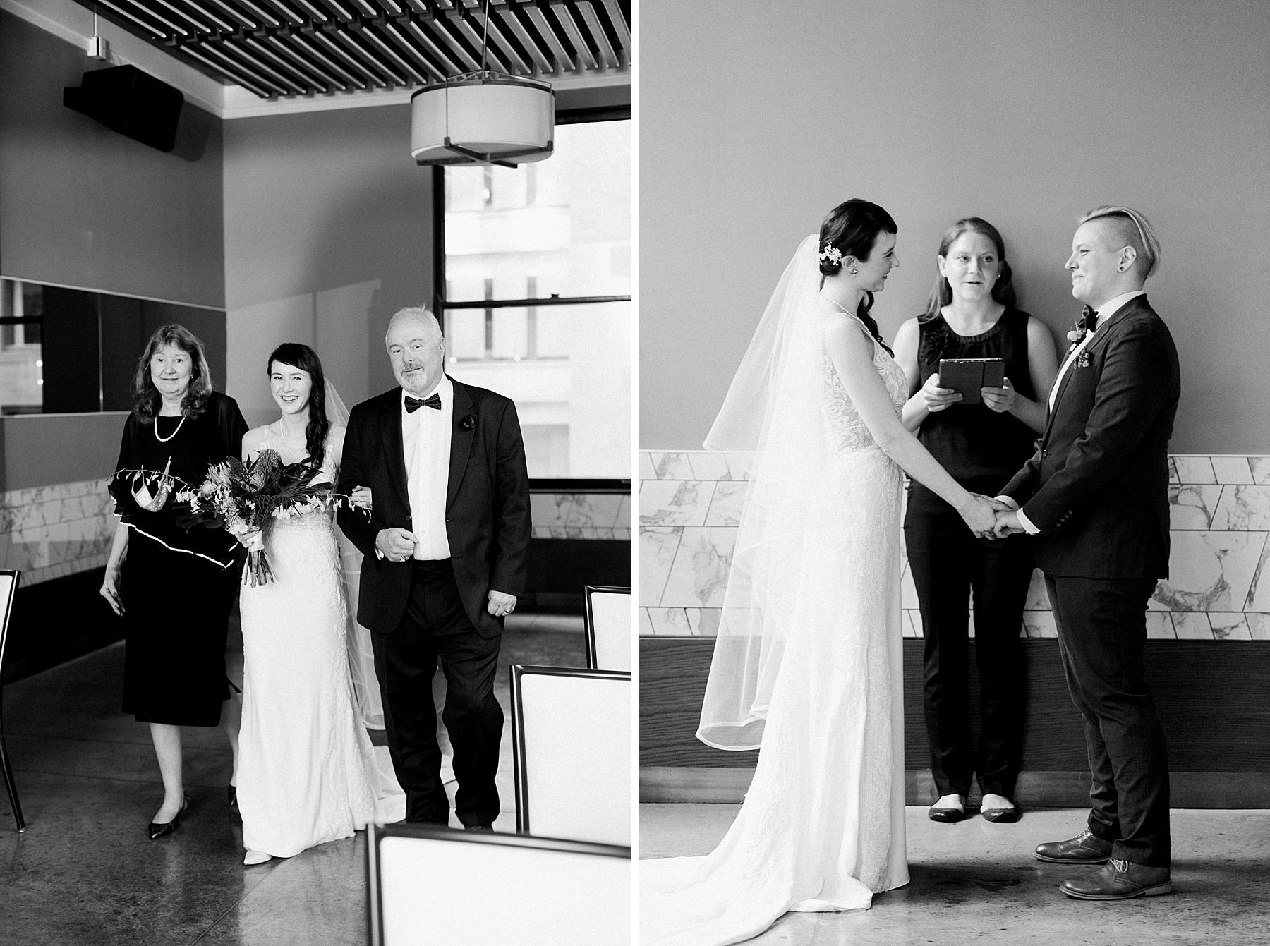 wedding ceremony at kimpton gray chicago boleo wedding